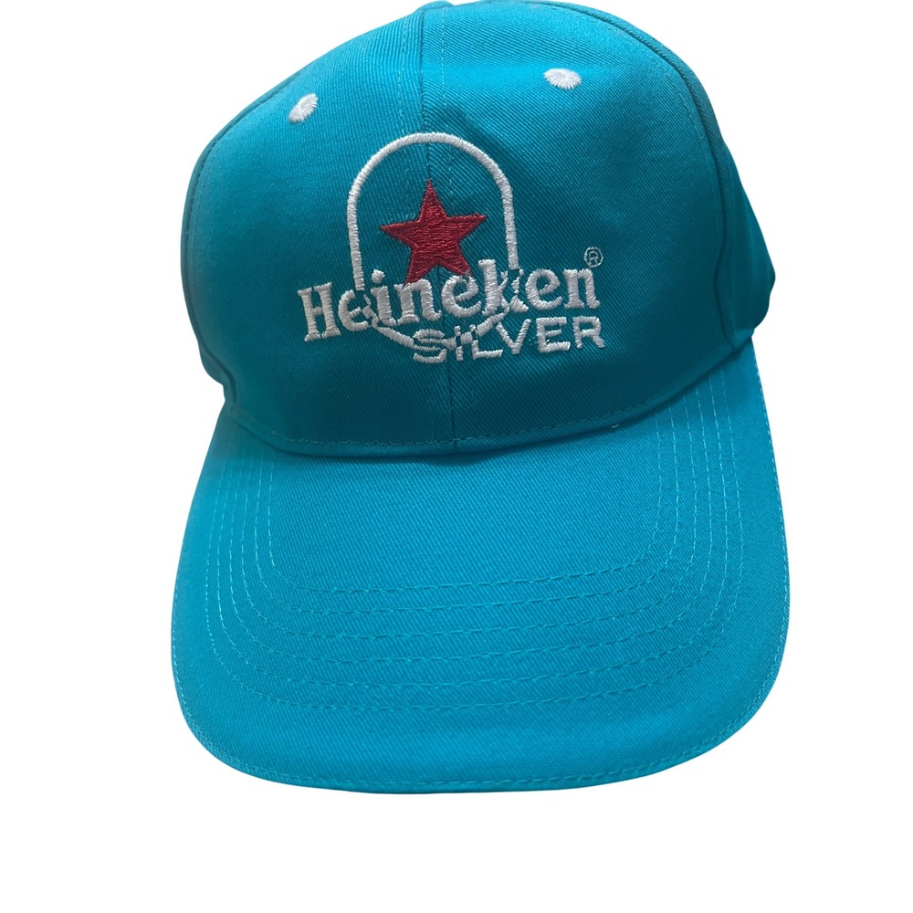 Heineken Silver Hat Adult OSFA Blue Excellence Organic Cotton Embroidered